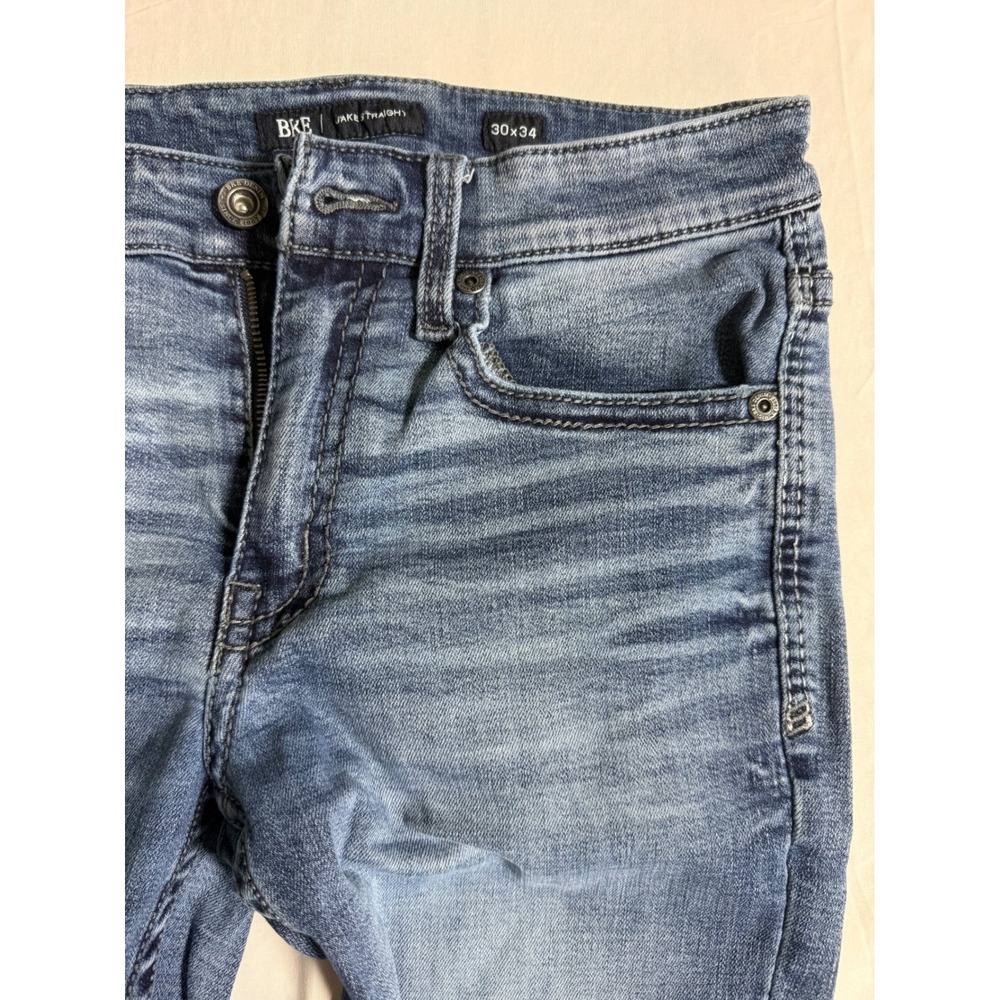 BKE Jake Straight Medium Wash Stretch Jeans 30x34 GBS16558 - Picture 4 of 11